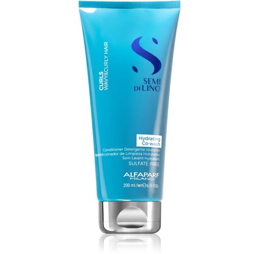 Alfaparf semi Di Lino Curls Hydrating Co-Wash nježna krema za či&amp;scaron;ćenje kovrčave i valovite kose 200 ml za žene Slike
