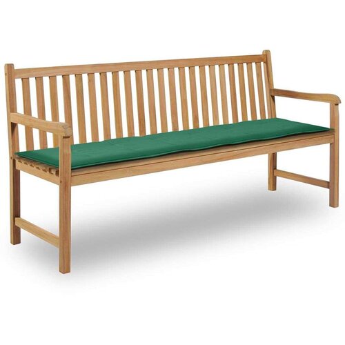  Jastuk za vrtnu klupu zeleni 180 x 50 x 3 cm od tkanine Oxford Slike