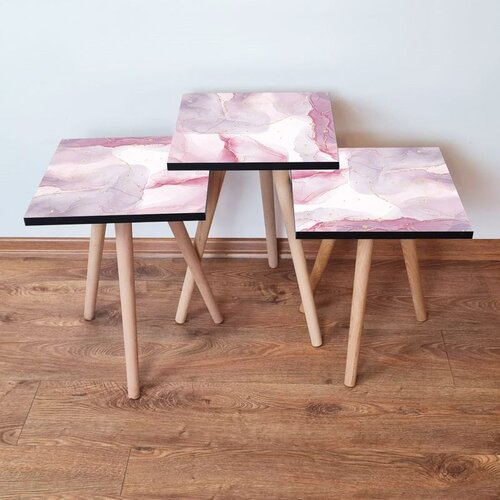 Hanah home Set 3 stočića 3Shp383 Pink Cene