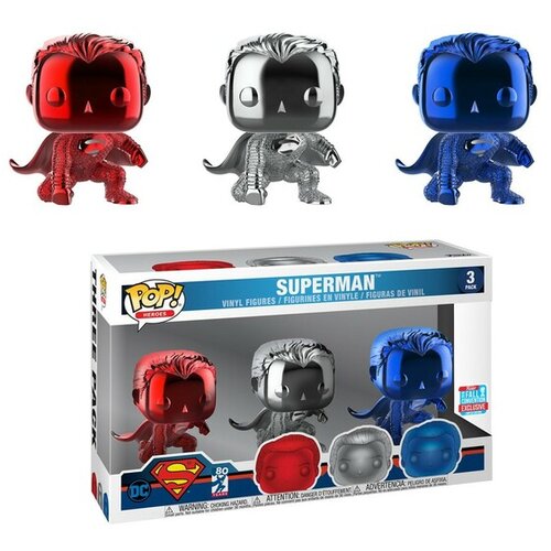 Funko pop! pop movies: justice league 3PK superman (landing) (chrome) convention 2018 Cene