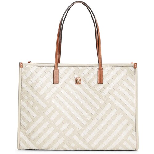 Tommy Hilfiger Nakupovalne torbe Th City Tote Bela Slike