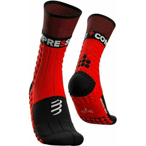 Compressport Pro Racing Socks Winter Trail Crna-Crvena T4