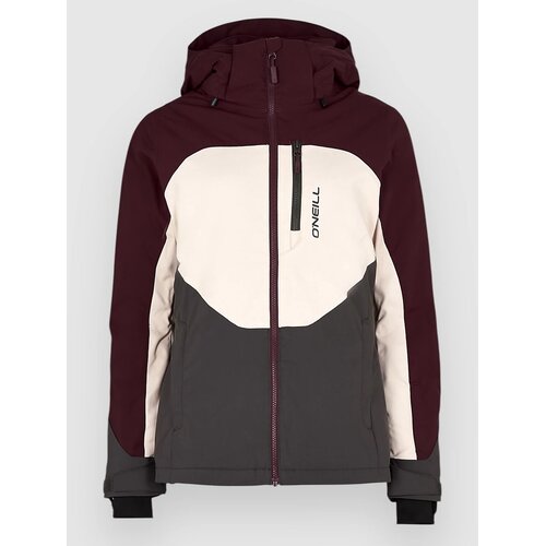O'neill Carbonite Jakna windsor wine colour block Cene