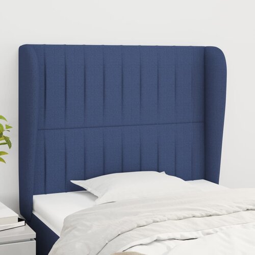  Uzglavlje s u&scaron;ima plavo 83 x 23 x 118/128 cm od tkanine Cijene