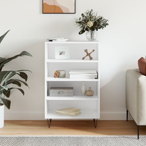  Visoka komoda bijela 57 x 35 x 90 cm od konstruiranog drva Cijene