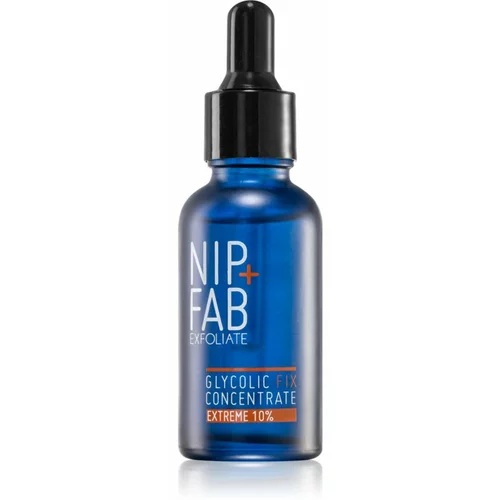 NIP+FAB Glycolic Fix 10% koncentrirani serum za noč 30 ml
