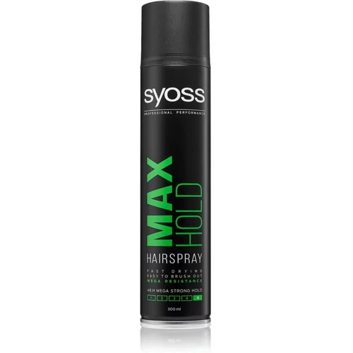 Syoss Professional Performance max hold zaščitni lak za lase z izjemno močnim utrjevanjem 300 ml