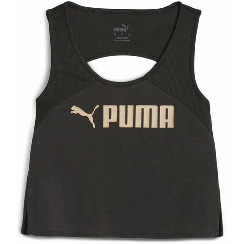 Puma Sportski top zlatna / crna