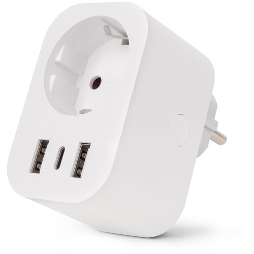  Entac Smart Single Socket Adapter 1x Type-F, 2xUSB-A, 1xUSB-C 2.4A WIBLE Cijene
