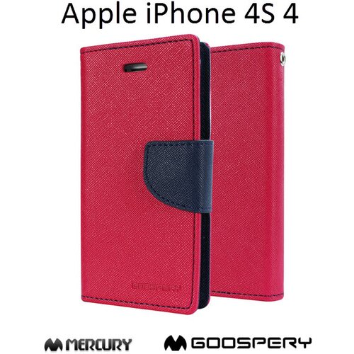  Preklopni ovitek / etui / zaščita Mercury Fancy Diary Case za Apple iPhone 4 4S - roza & modri Cene