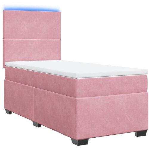 Box spring krevet s madracem ružičasti 100x200 cm bar&amp;scaron;unasti Slike