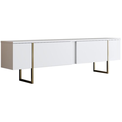 Kalune Design Luxe - Beli, Zlatno Beli TV Sto Cene