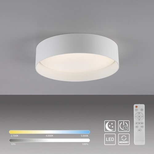 SCH&amp;Ouml;NER WOHNEN 14593-16 - TAVOLI LED/10W/230V stropno LED svetlo sa prigu&amp;scaron;iva, belo + daljinski upravljač Slike