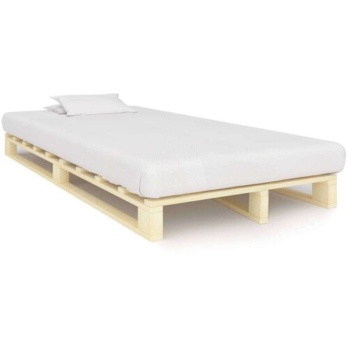 vidaXL Okvir za krevet od paleta od masivne borovine 120 x 200 cm Cene
