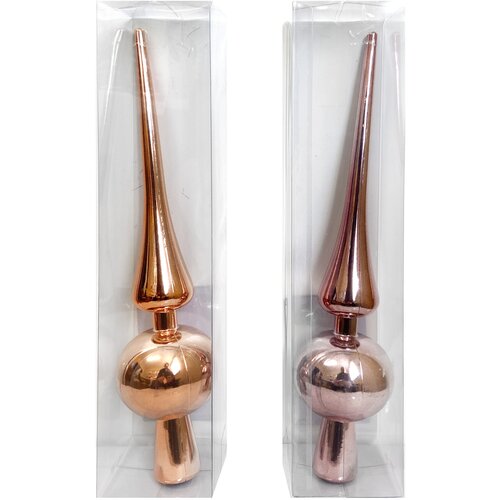  Vrh za bor, rose gold ili champagne gold, visine 28 centimetara - Champagne Gold Cijene