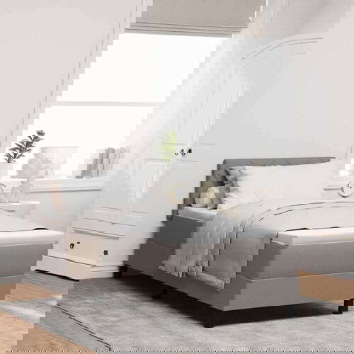 Box spring krevet Sivo-smeđa 80 x 200 cm tkanina Cene