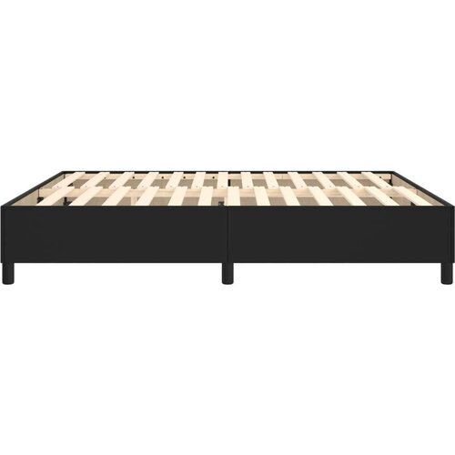  Za krevet s oprugama crni 180x200 cm od umjetne kože Slike