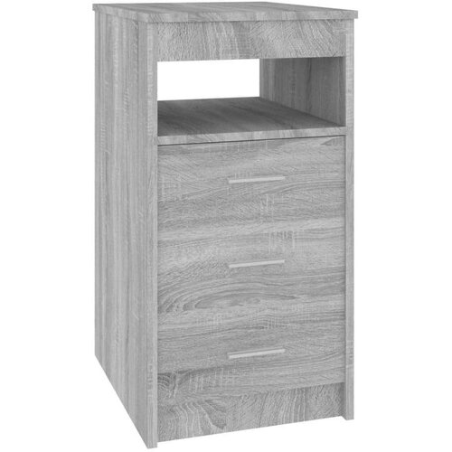 vidaXL Omarica s predali siva sonoma 40x50x76 cm konstruiran les Cene