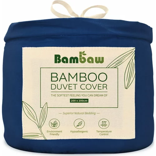 Bambaw prevleka za odejo iz bambusa 200x200 cm - blue navy