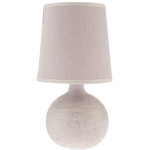 Dakls Svijetlo siva stolna lampa keramička s tekstilnim sjenilom (visina 29 cm) Bianca &amp;ndash; Slike