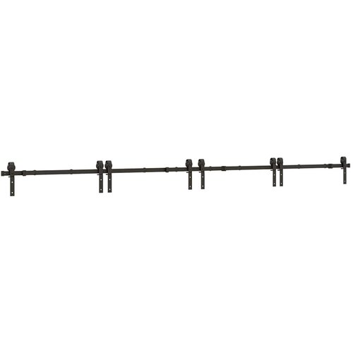  Pribor za klizna vrata 400 cm čelični crni Slike