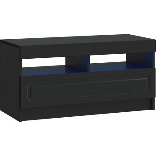  LED TV kabinet UTRECHT 3 kom. Crna Konstruirano drvo 81 x 35 x 40 cm Slike