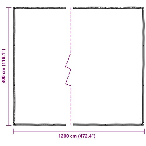  Prozirna cerada s u&amp;scaron;icama 3x12 m polietilen Slike