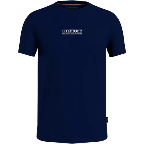 Tommy Hilfiger Majica mornarsko plava / boja vina / crna / bijela