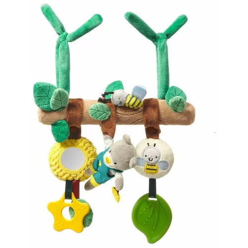 BabyOno Have Fun Educational Toy viseća igračka kontrastnih boja Gardener Teddy 1 kom