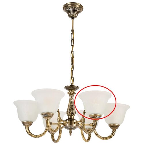 Brilagi Zamensko staklo za luster i zidnu lampu CLASSIC E14, prečnika cm, belo Slike