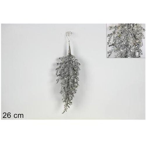 Dekoracija ZA BOR 26CM SREBRNA MO002683B Slike