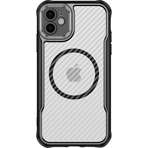 AVIZAR Ohišje za iPhone 11 MagSafe Carbon Back Odporen na udarce Okrepljeno, Črna, (5000012885) Cene