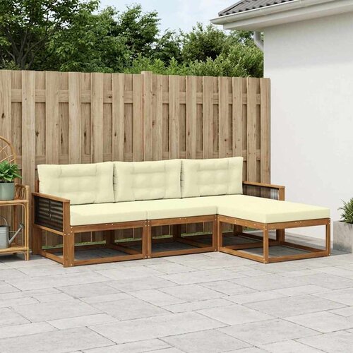  Set vanjskih sofa 4 kom. Prirodna i krem Cijene