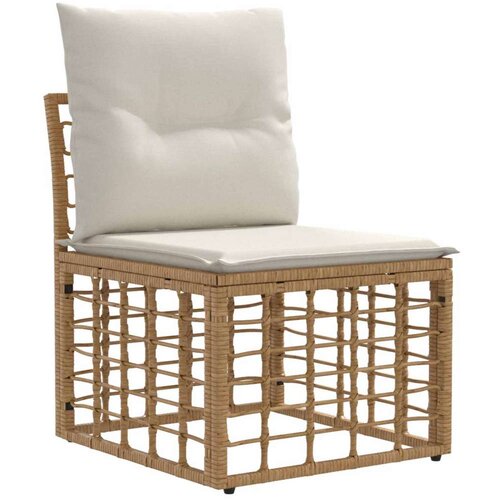  Set vanjskih sofa 11 pcs Prirodna i krema bijela Poliester Slike