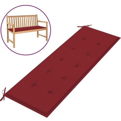 vidaXL Blazina za vrtno klop vinsko rdeča 150x50x3 cm blago Cene