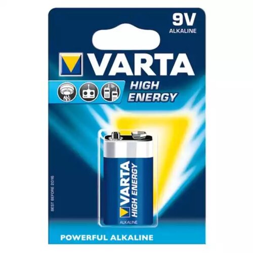 Varta baterija 6LR61 high energy 9V, nepunjiva Slike