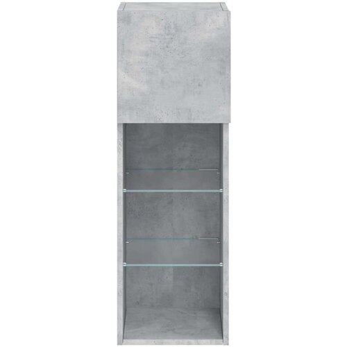  ormarići s LED svjetlima 2 kom boja betona 30 5 x 30 x 90 cm Slike
