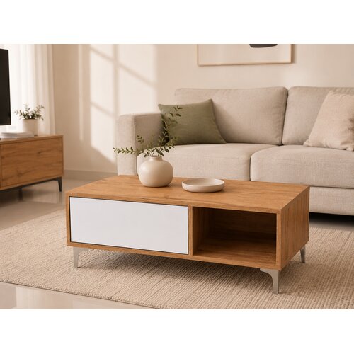 SRPT Halas Klub sto Iva, 100x60x38, drvo/bela sjaj Cene