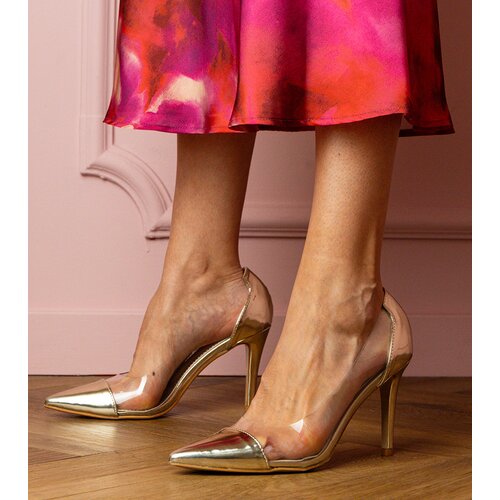 D/CEO marka niezdefiniowana Golden classic pumps with transparent upper Libra Cijene