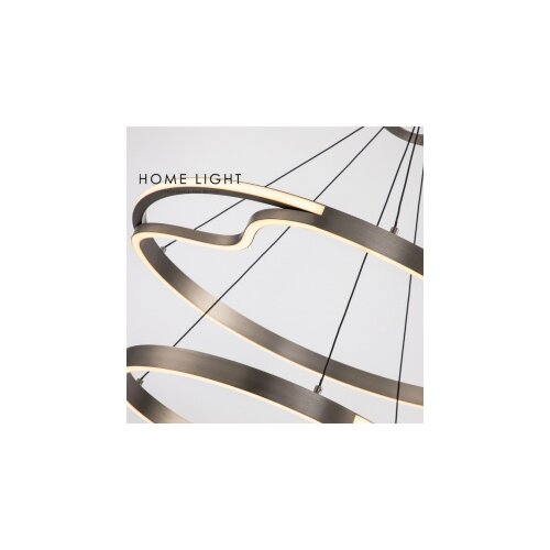 HOME LIGHT Luna 236 visilica 61W 3000K siva Slike