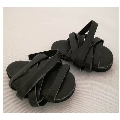 Paola Reina Crne sandale sa kaišićima za lutke od 32cm Cene