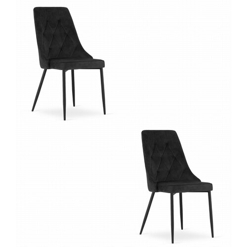 Brandless IMOLA Stol - Black Velvet x 2, (22030751) Cene