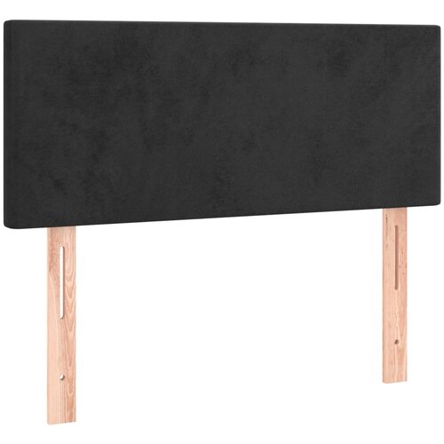 Maison Chic posteljno vzglavje - vzglavna omarica - nočna omarica črno 100x5x78/88 cm žamet, (21706413) Slike