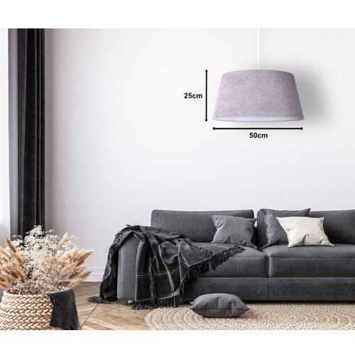  Duolla - Visilica na sajli BOUCLE 1xE27/15W/230V prečnika 50 cm, sive boje Slike