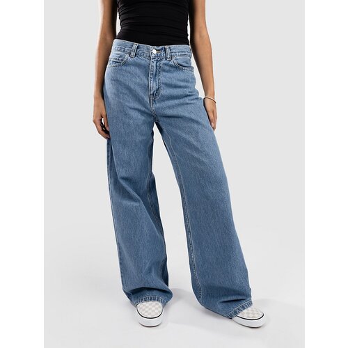 Carhartt WIP Jane Kavbojke heavy stone wash blue Slike