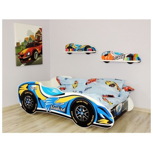 Made in Poland Dečiji krevet Formula 1 Blue Bird 160x80 cm Cene