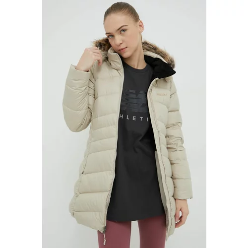 Marmot Pernata jakna za žene, boja: bež, za zimu