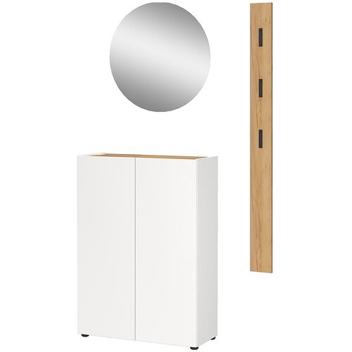 Germania Bijeli set za hodnik u dekoru hrasta 104x200x33 cm Alviano – Cijene