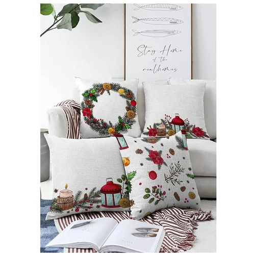 Mila Home Božične prevleke za blazine v kompletu 4 kos 55x55 cm Merry Christmas - Mila Home