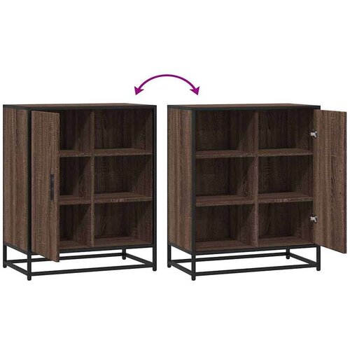 VidaXL Komoda smeđi hrast 62x35x76 cm konstruirano drvo Slike